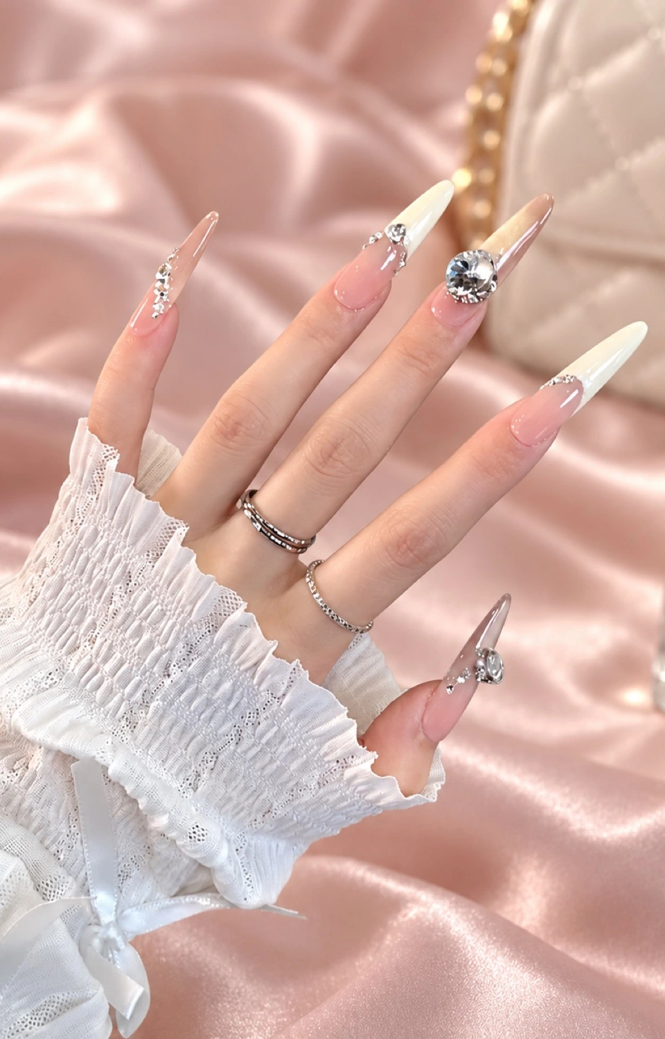 French Tips press-on nail styling inspiration