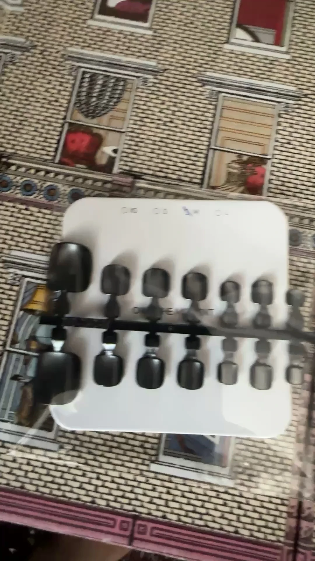 Black & Silver Cat Eye Press-On Toenails — customer review photo