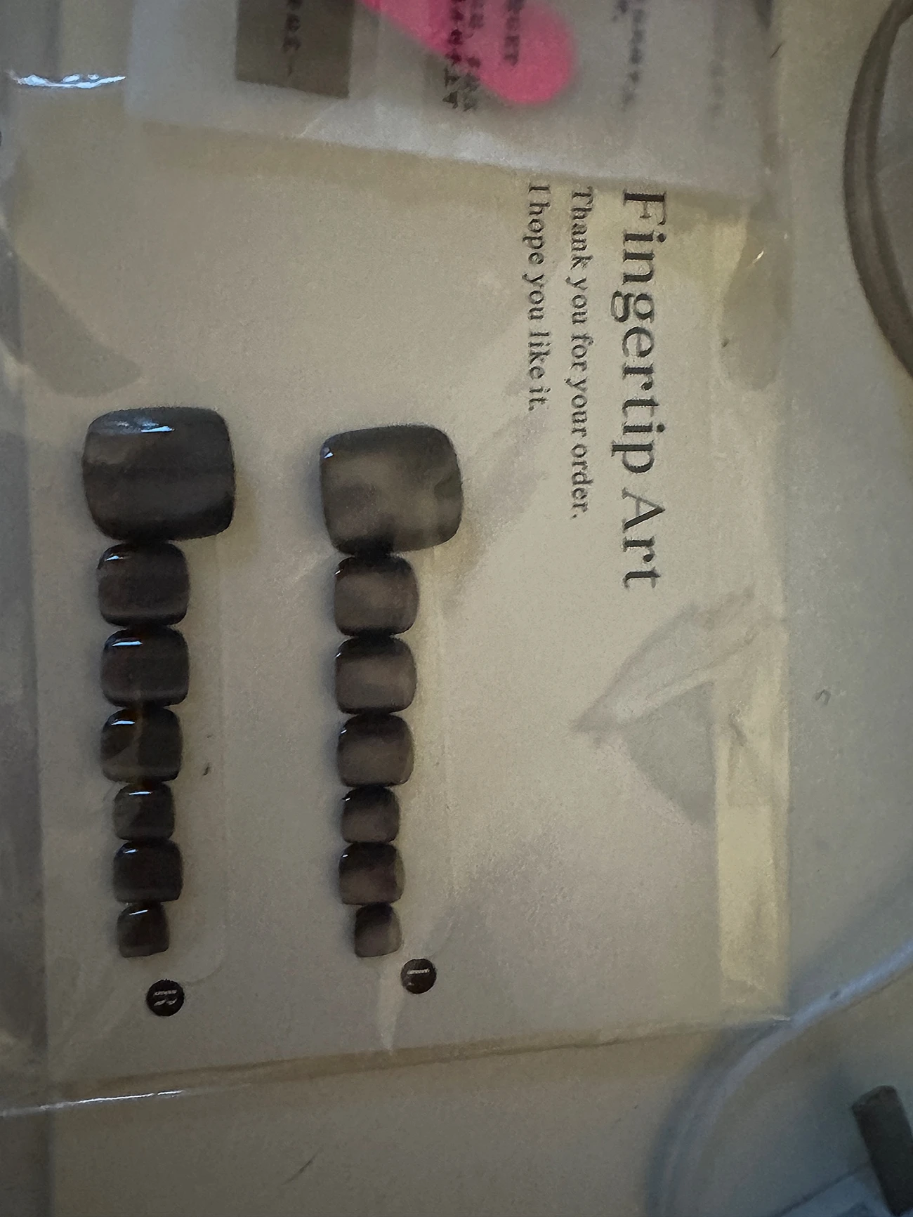 Black Cat Eye Square Press-On Toenails — customer review photo
