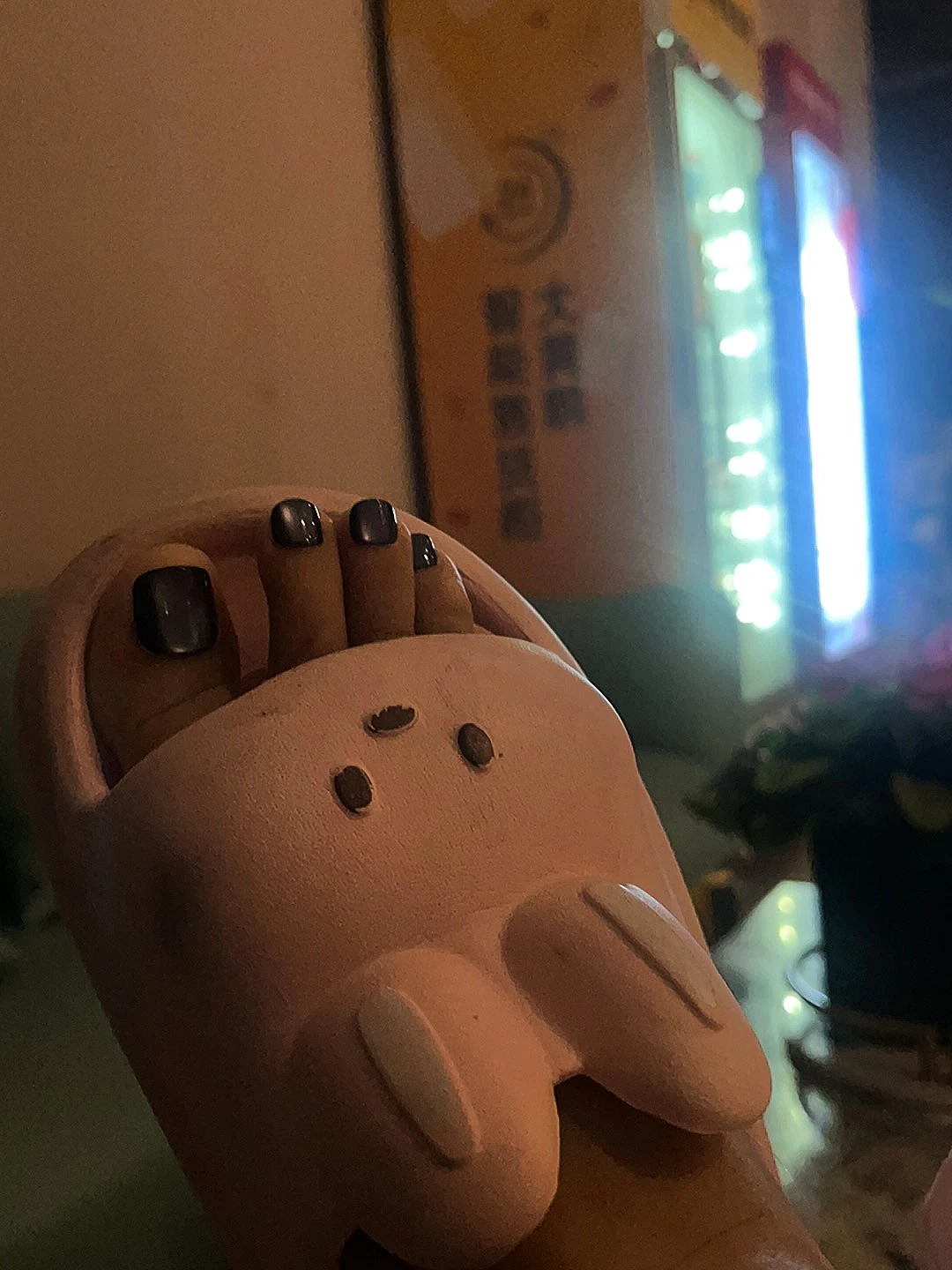 Black Cat Eye Square Press-On Toenails — customer review photo