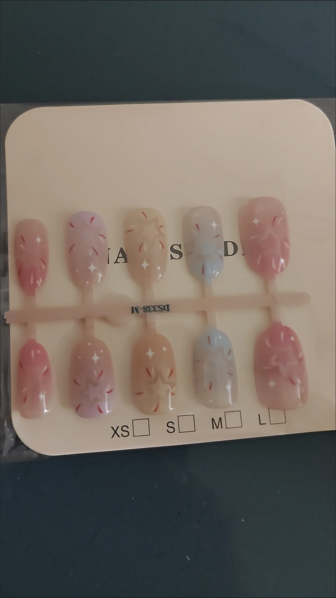 Pastel Star Short Oval Press-On Nails — customer review photo