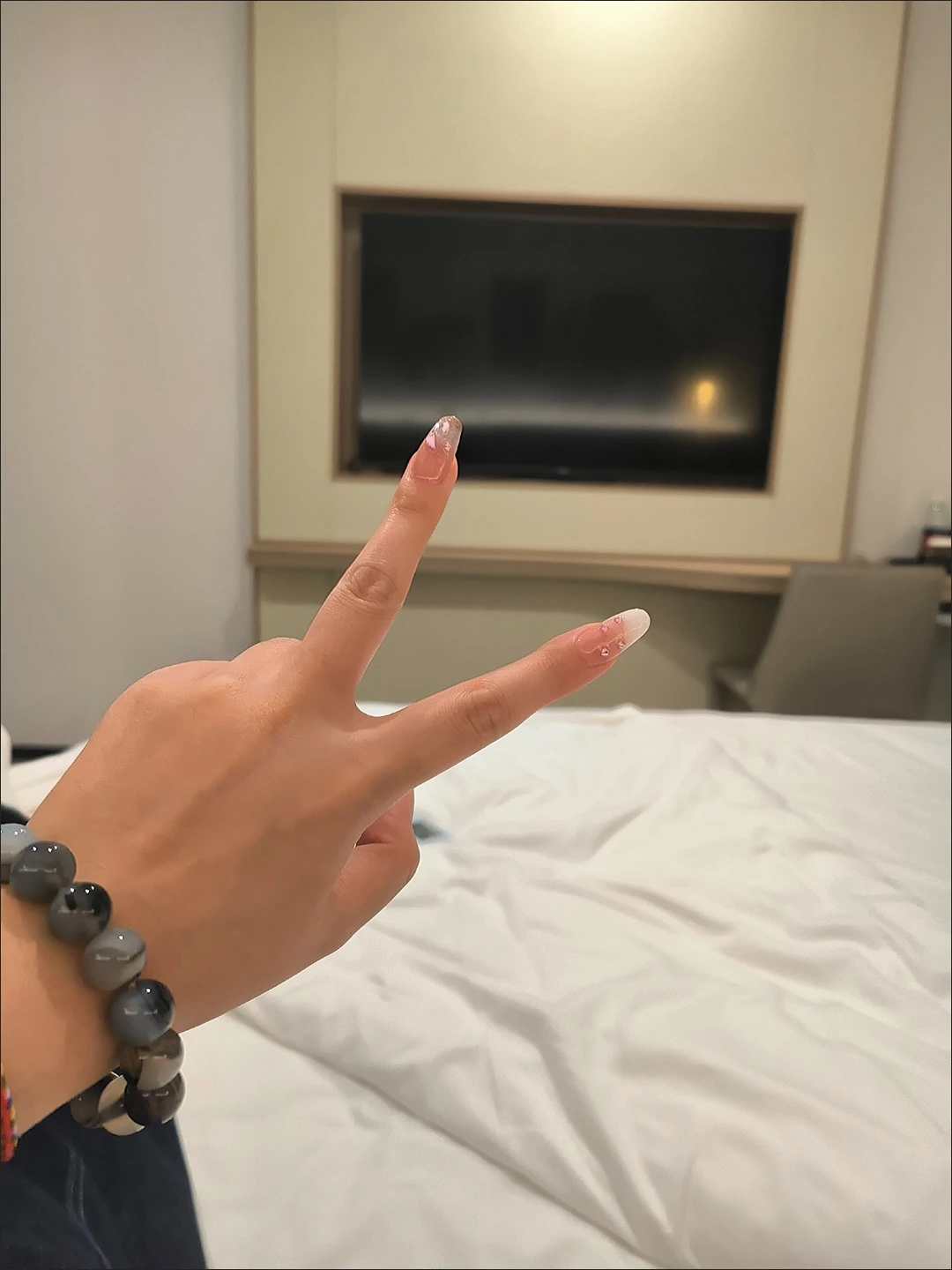 Pink & White Ombre Long Press-On Nails — customer review photo