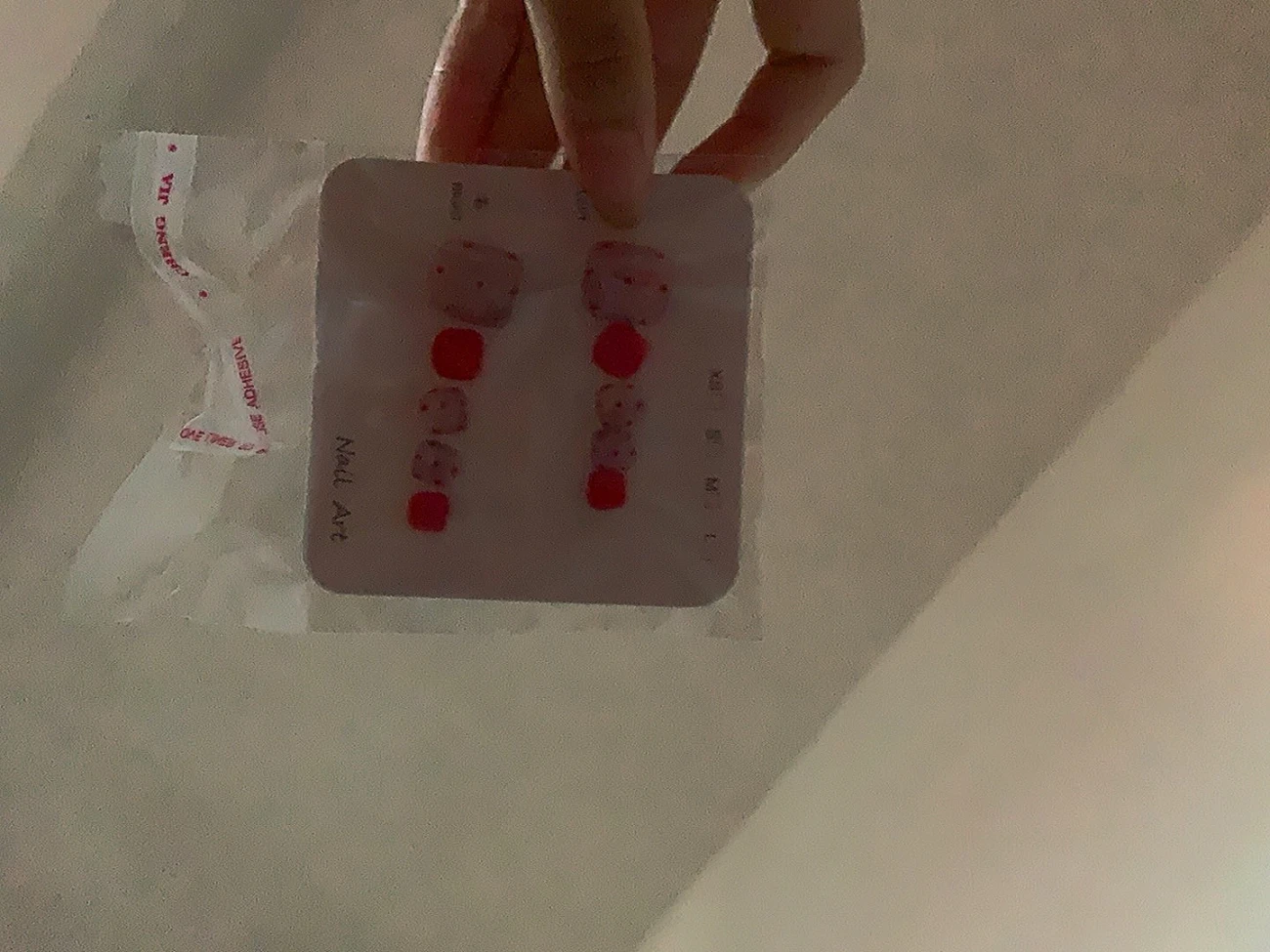 Pink Polka Dot Cat Eye Press-On Toenails — customer review photo