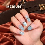 Cat Eye French Tip Bow Press-On Nails — product view 3