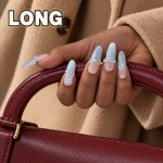 Cat Eye French Tip Bow Press-On Nails — product view 6