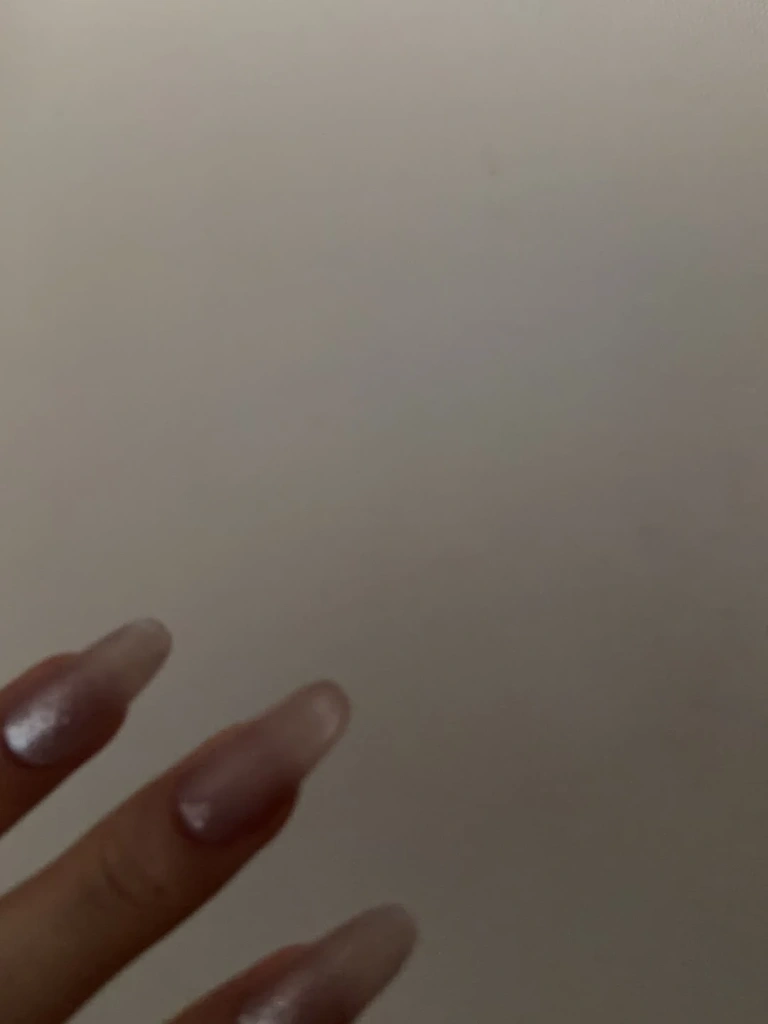 Cat Eye Glitter Short Press-On Nails — customer review photo