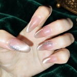 Cat Eye Ombre Oval Press-On Nails — product view 4
