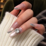 Crystal Cat Eye Medium Press-On Nails — product view 1