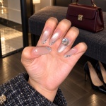 Crystal Cat Eye Medium Press-On Nails — product view 2