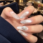 Crystal Cat Eye Medium Press-On Nails — product view 3