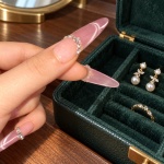 Crystal Cat Eye Purple Press-On Nails — product view 5