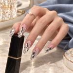 Crystal Iridescent Long Press-On Nails — product view 3