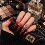Crystal Ombre Snowflake Press-On Nails — product view 2