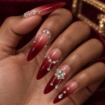 Crystal Ombre Snowflake Press-On Nails — product view 3