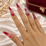 Crystal Ombre Snowflake Press-On Nails — product view 4