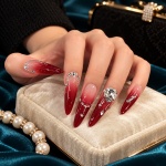 Crystal Ombre Snowflake Press-On Nails — product view 5