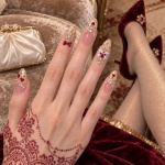 Glitter Bow Lion Dance Press-On Nails — product view 2