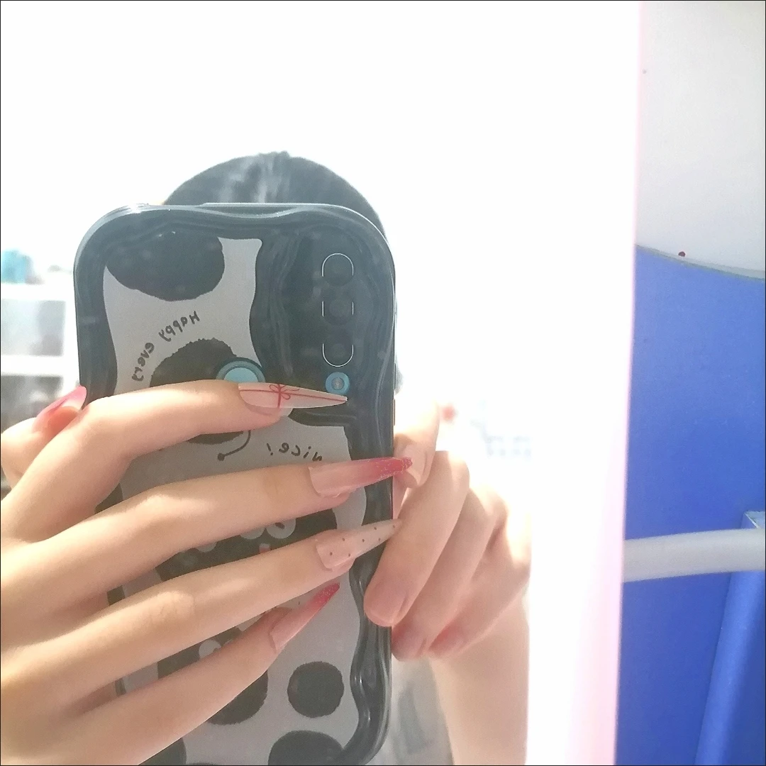 Ombre Bow Stiletto Press-On Nails — customer review photo