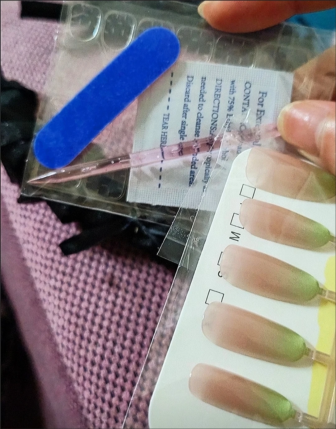 Ombre Jelly Oval Press-On Nails — customer review photo