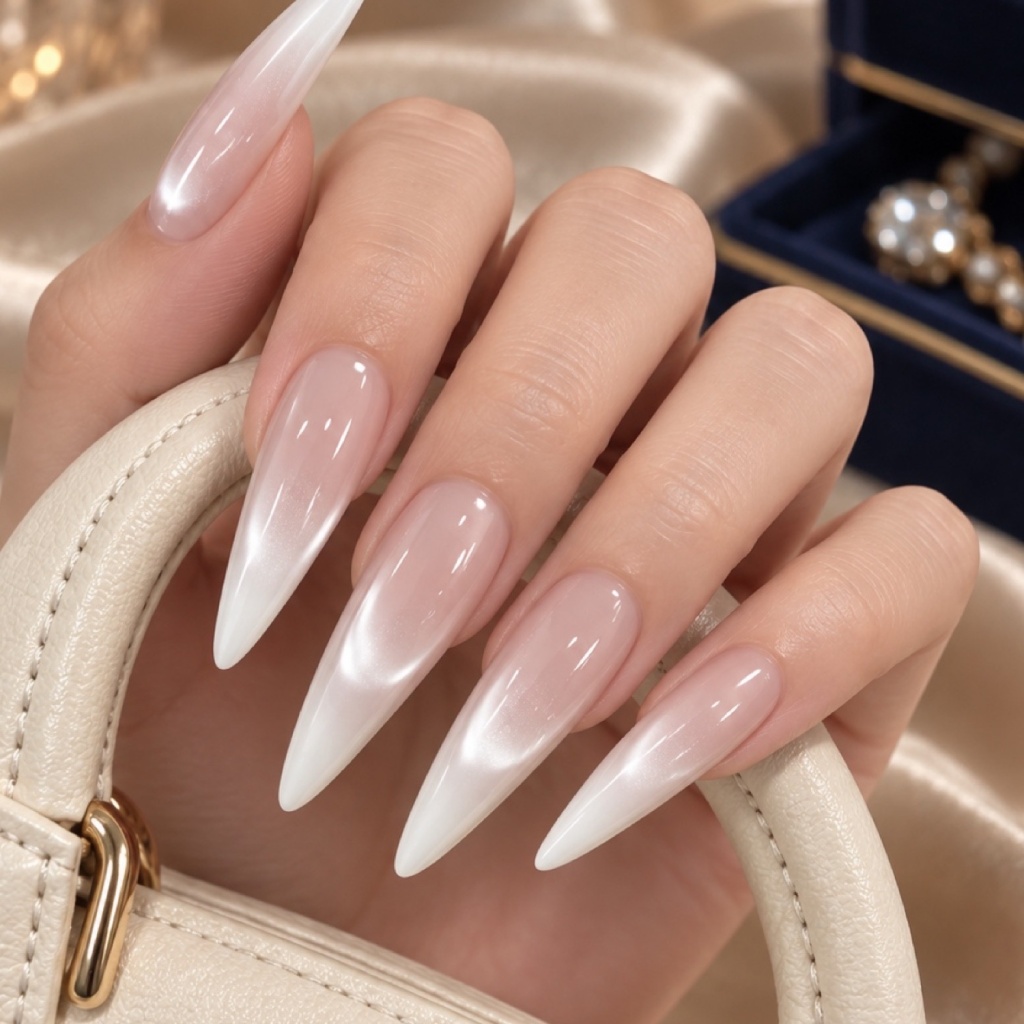 Ombre Long Stiletto Press-On Nails — product view 3