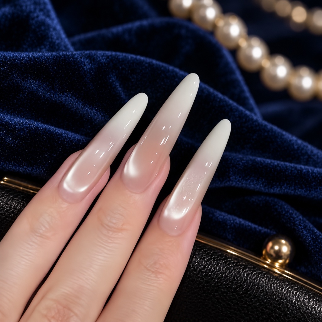 Ombre Long Stiletto Press-On Nails — product view 5