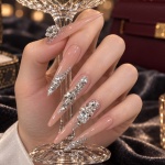 Rhinestone Crystal Glitter Press-On Nails — product view 5