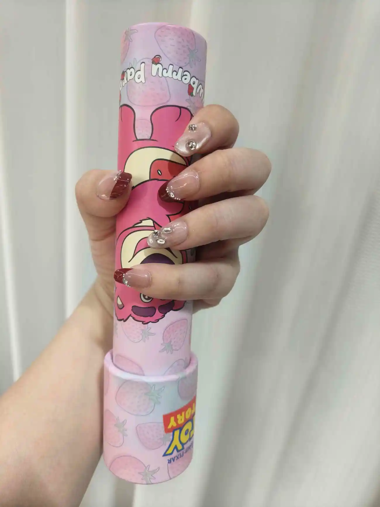 Rhinestone French Tip Bow Press-On Nails — customer review photo