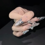 Rhinestone Glitter Stiletto Press-On Nails — product view 3