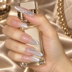 Rhinestone Ombre Oval Press-On Nails — product view 5